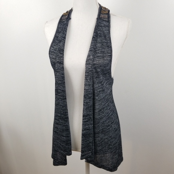 Daytrip Jackets & Blazers - 2/$25 Daytrip Buckle Gray Black Boho Sequin Vest S
